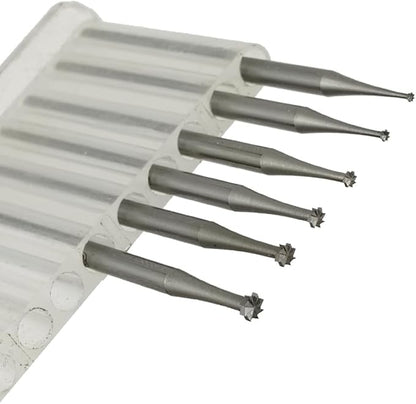 𝐋𝐮𝐨 𝐤𝐞 6 Pcs Jewelry Wheel Burr - 3/32'' Shank T Shape Jewelry Cutting Burs Lapidary Engraving Tools (008-023)