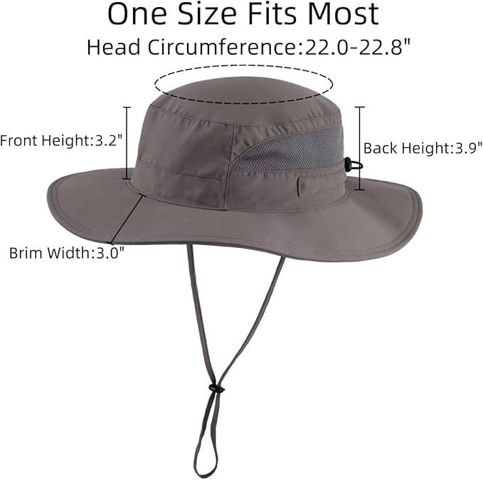 Connectyle Women's UPF 50+ Sun Hat UV Protection Wide Brim Bucket Hat Summer Beach Hats Fishing Hiking Outdoor Safari Hats