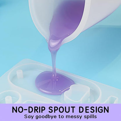 Extra Large Silicone Measuring Bowl Set for Epoxy Resin 2000ml/70fl.oz(9 Cups) & 1000ml/36fl.oz