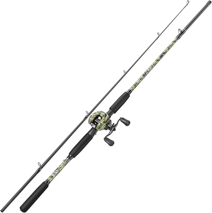 Sougayilang Fishing Pole Casting Reel Combo with Durable Rod Handle, Medium Heavy for Catfish Salmon and Steelhead- 7'0"