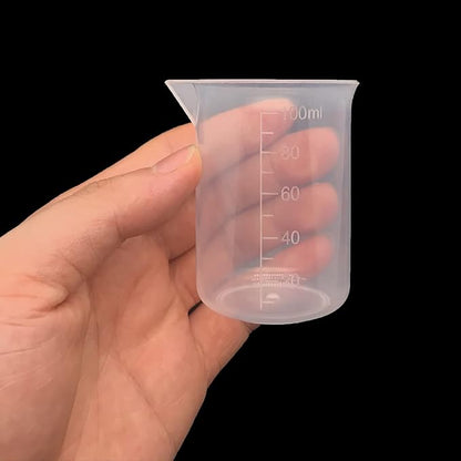 8 Pcs Epoxy Mixing Cups, 100ml/3.4oz Plastic Graduated Cup Clear Measuring Cup for Mixing Paint, Stain, Epoxy, Resin