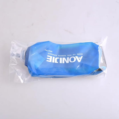 TRIWONDER Handheld Water Bottle for Running, Quick Grip Chill 17 oz Handheld Soft Water Bottle with Hand Strap Hydration Pack, BPA Sport Soft Flask (Blue)