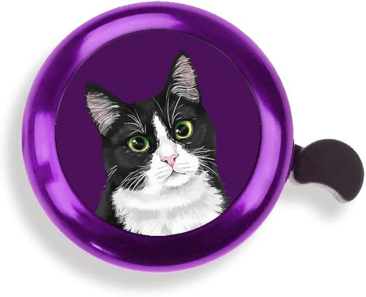 WIRESTER Purple Aluminum Round Bike Bell, Classic Ring Bicycle Bell, Bike Accessories Bell Ring for Adults Kids Girls Boys