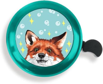 WIRESTER Green Aluminum Round Bike Bell, Classic Ring Bicycle Bell, Bike Accessories Bell Ring for Adults Kids Girls Boys