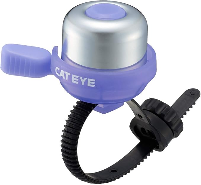 CATEYE PB-1100P Wind Bell – Colorful Brass Bike Bell, Youth Cycling Safety, Tool-Less FlexTight™ Mount Fits Road, MTB, Kids Bicycles, Loud 60 Decibel Ring Sound