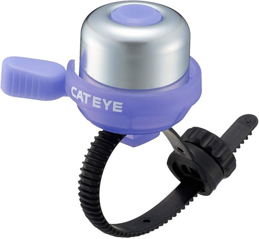 CATEYE PB-1100P Wind Bell – Colorful Brass Bike Bell, Youth Cycling Safety, Tool-Less FlexTight™ Mount Fits Road, MTB, Kids Bicycles, Loud 60 Decibel Ring Sound