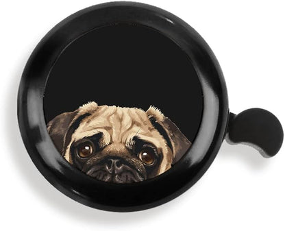 WIRESTER Cute Aluminum Round Bike Bell, Classic Ring Bicycle Bell, Bike Accessories Bell Ring for Adults Kids Girls Boys (Black, Red, Blue, Purple)