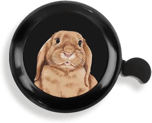 WIRESTER Black Aluminum Round Bike Bell, Classic Ring Bicycle Bell, Bike Accessories Bell Ring for Adults Kids Girls Boys - Dog Cat Animal Cute Records