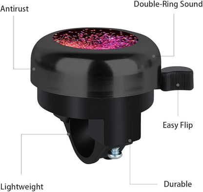 MZELQ Bicycle Bell Cute Clear Sound Adjustable Size Aluminum Bike Accessories Bell Ring for Girls Women Kids Adults