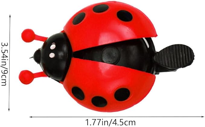 Leheybia 1 Pcs Ladybug Bicycle Bell Classic Bicycle Bell Thumb Bell for Bike for Road Mountain Bike Handlebars Adults Kids