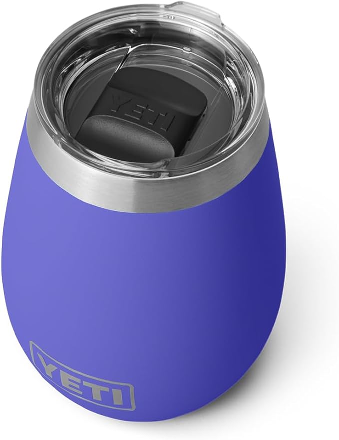 YETI Rambler 10 oz Wine Tumbler, Vacuum Insulated, Stainless Steel with MagSlider Lid, Ultramarine Violet