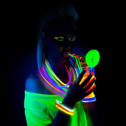 Ammy Glow-205 Pcs-Glow Sticks Bulk Party Pack -halloween party favors,Glow in The Dark Party Supplies - Eye Glasses, Glow Bracelets & Necklaces - Wedding Favors (Tube packed)