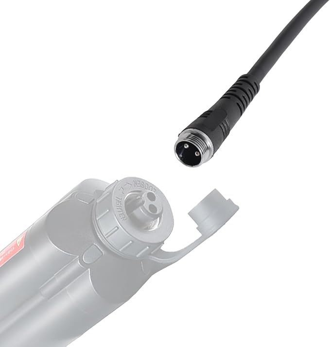 1.5FT Electric Fishing Reel Battery Cable, Durable PVC Battery Power Cord Compatible with Daiwa Tanacom Seaborg Leobritz Shimano Beastmaster Plays Ple Mio Series