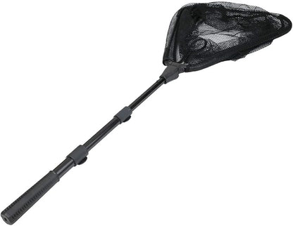 RESTCLOUD Fishing Landing Net with Telescoping Pole Handle, Fishing net Freshwater for Kids Men Women, Extend to 40-63 Inches