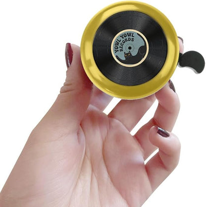 WIRESTER Gold Aluminum Round Bike Bell, Classic Ring Bicycle Bell, Bike Accessories Bell Ring for Adults Kids Girls Boys