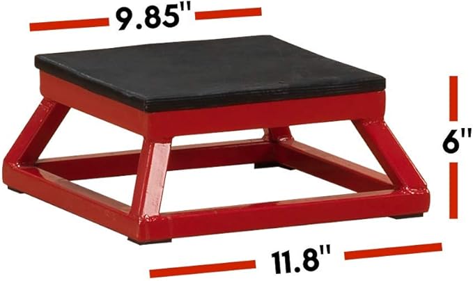 Body-Solid Tools Steel Frame Plyo Box - Ideal for Plyometric Jump Box Workouts, Step Up Exercises - Essential Equipment for Home Gym