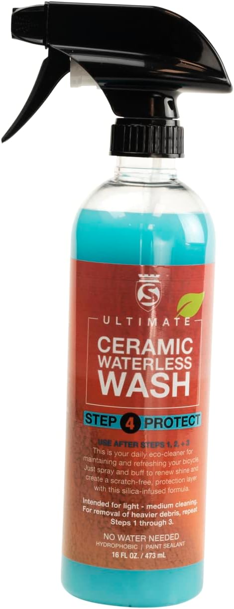 SILCA Bike SPA Collection | liquid performance 4 part cycle wash | Degreaser, Wash, Graphene infused wax, and SiO2 ceramic waterless bike wash | biodegradable | bicycle cleaner degreaser collection