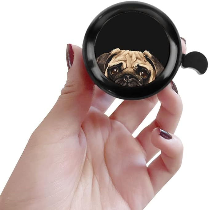 WIRESTER Cute Aluminum Round Bike Bell, Classic Ring Bicycle Bell, Bike Accessories Bell Ring for Adults Kids Girls Boys (Black, Red, Blue, Purple)