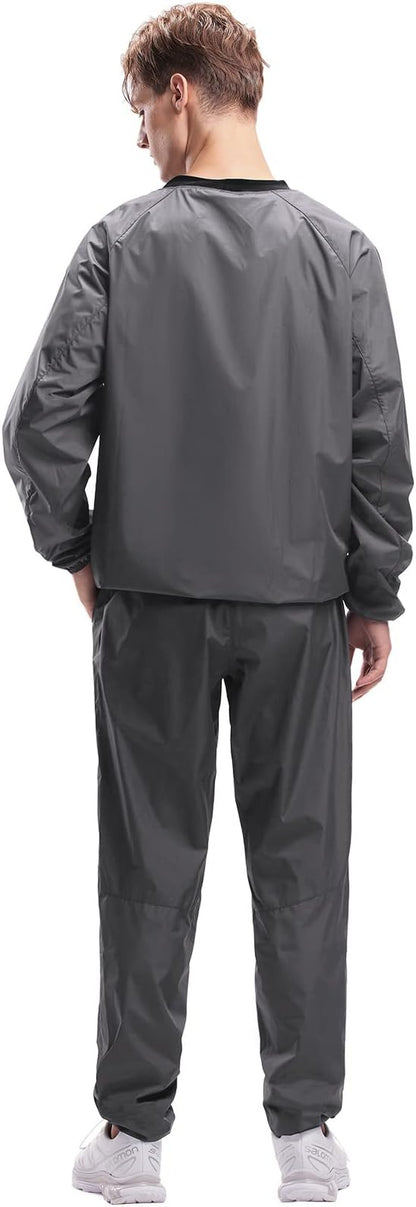 HOTSUIT Sauna Suit Men Anti Rip Sweat Suits Gym Boxing Workout Jackets