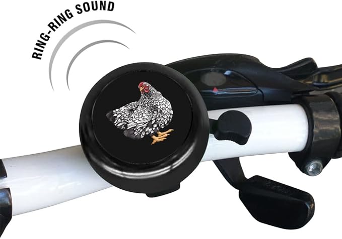 WIRESTER Cute Aluminum Round Bike Bell, Classic Ring Bicycle Bell, Bike Accessories Bell Ring for Adults Kids Girls Boys (Black, Red, Blue, Purple)