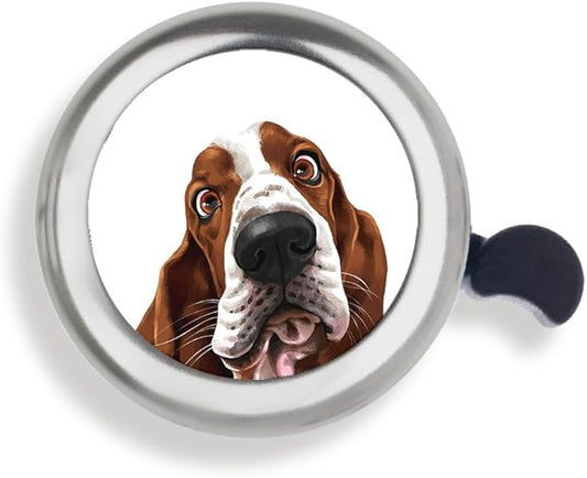 WIRESTER Silver Aluminum Round Bike Bell, Classic Ring Bicycle Bell, Bike Accessories Bell Ring for Adults Kids Girls Boys