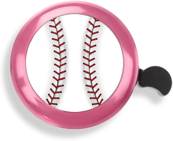 WIRESTER Pink Aluminum Round Bike Bell, Classic Ring Bicycle Bell, Bike Accessories Bell Ring for Adults Kids Girls Boys