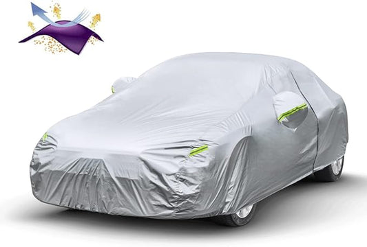KouKou Oxford Car Cover Waterproof All Weather for Automobiles, Fit Sedan Nissan Versa, Audi A3, VW eos, Hyundai Accent, Volvo S40, etc.(178 X 68 X 59 inch)