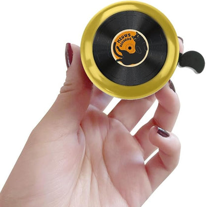 WIRESTER Gold Aluminum Round Bike Bell, Classic Ring Bicycle Bell, Bike Accessories Bell Ring for Adults Kids Girls Boys