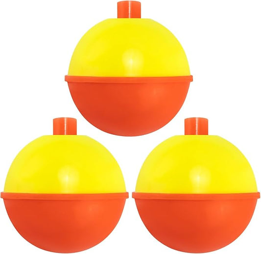 Dr.Fish 20 Pack Fishing Bobbers, Snap on Fishing Floats Hard ABS Spring Float Push Button Bobber for Trout Bass Crappie Freshwater