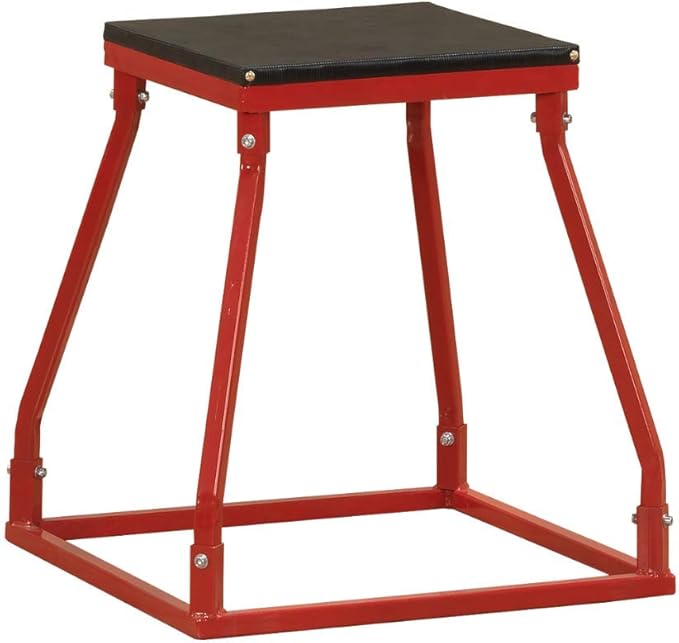 Body-Solid Tools Steel Frame Plyo Box - Ideal for Plyometric Jump Box Workouts, Step Up Exercises - Essential Equipment for Home Gym