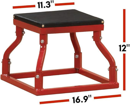 Body-Solid Tools Steel Frame Plyo Box - Ideal for Plyometric Jump Box Workouts, Step Up Exercises - Essential Equipment for Home Gym