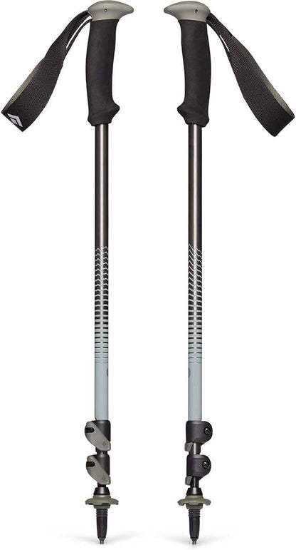 BLACK DIAMOND Trail Back Trekking Poles, Pair of 2 Lightweight Collapsible Aluminum Hiking Sticks for Trekking & Backpacking