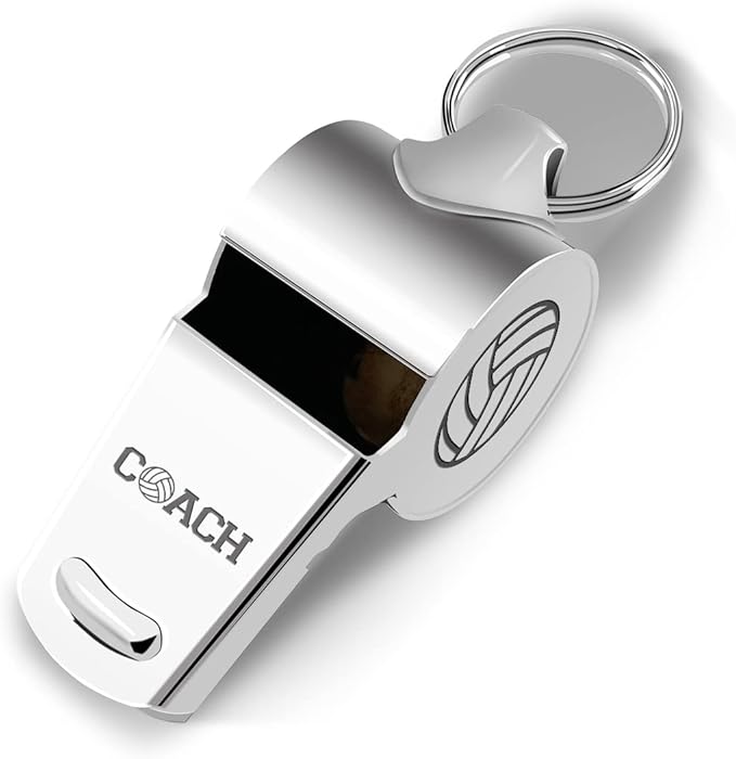 Whistle Volleyball Coach Gifts Whistle for Coaches Teachers Whistle Emergency Coach Referee Lifeguard Loud Whistle for Men Women Teacher Referees Sports Coaches Whistle with Lanyard Cheer Coach Gift.