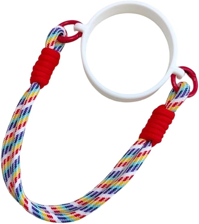 Portable Silicone Cup Sleeve with Adjustable Strap for Coffee Tumblers Water Bottles Beverage Carriers