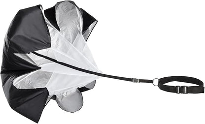 Juvale Adjustable Agility Ladder Set - Football Footwork Ladder Drills - Agility Cone Drills for Soccer Training - Parachute Speed Training - 20 Ft, 6 Cones & Parachute