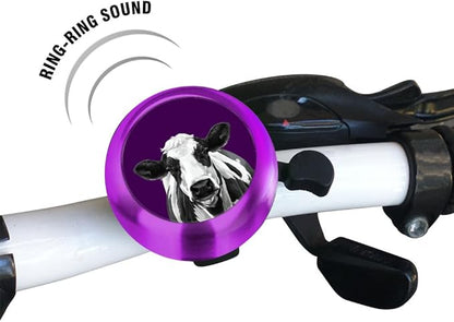 WIRESTER Purple Aluminum Round Bike Bell, Classic Ring Bicycle Bell, Bike Accessories Bell Ring for Adults Kids Girls Boys