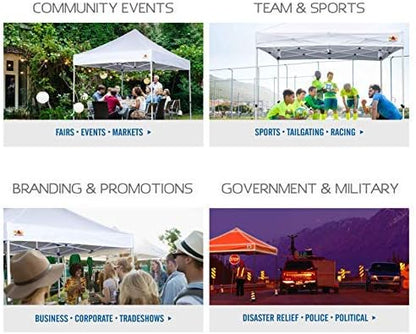 ABCCANOPY Commercial Pop Up Canopy Tent 8x8 Premium-Series, White