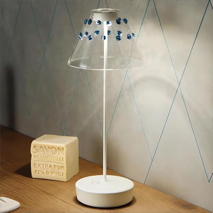 2Pack Cordless LED Table Lamp，Rechargeable Battery Desk Lamps, 3 Color Stepless Dimmable Metal Battery Table Lamps, Portable Table Light