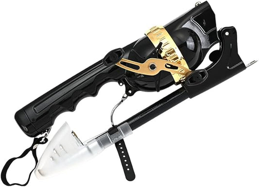 Portable Travel Fishing Rod, Integrated Rod and Wheel, Carbon Fiber-The Whole Rod is 25cm/0.82ft Long After Folding, Built-in Fishing Roller, and Comes with Fishing line.