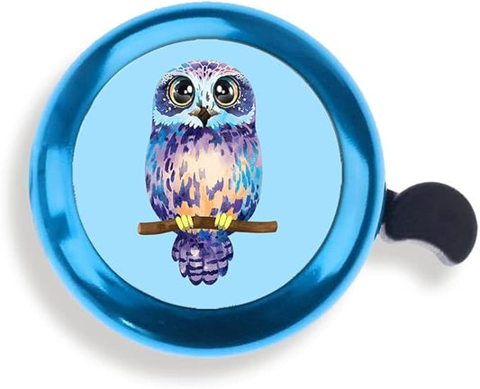 WIRESTER Blue Aluminum Round Bike Bell, Classic Ring Bicycle Bell, Bike Accessories Bell Ring for Adults Kids Girls Boys