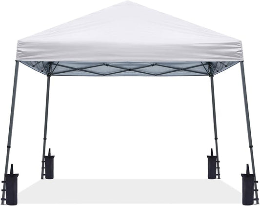 ABCCANOPY Stable Pop up Outdoor Canopy Tent 8 x 8 ft Base / 6 x 6 ft Top, White