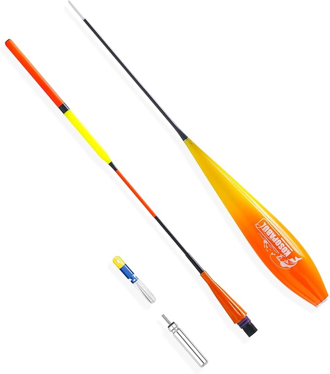 Fishing Bobbers, Fishing Floats, light up bobbers night fishing, slip bobbers for fishing, day or night fishing gear, LED Color-Changing Signal for Fishing, Deep Stillwater(5-12 meters)