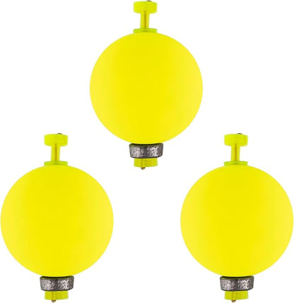 Dr.Fish 10 Pack Weighted Fishing Bobbers Snap-on Spring Floats EVA Foam Push Button Clip on Floats Fly Fishing Trout Bass Crappie Catfish