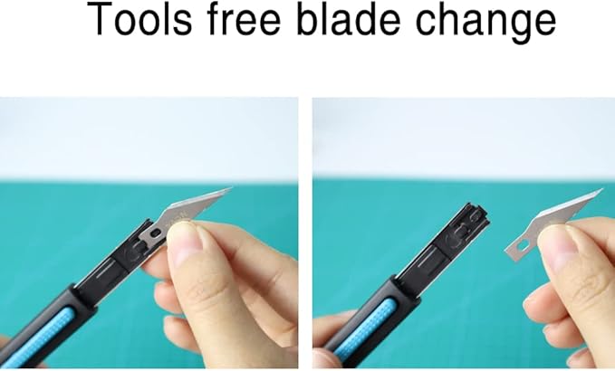 Nova 121PCS Premium Craft & Hobby Knife Set, 1 Precision Knife with 120 SK2#11 Hobby Blade Refill, Combination of Safety Art Knife and Sharp blades for Leather Art, Scrapbooking, Foam, Clay, Carving