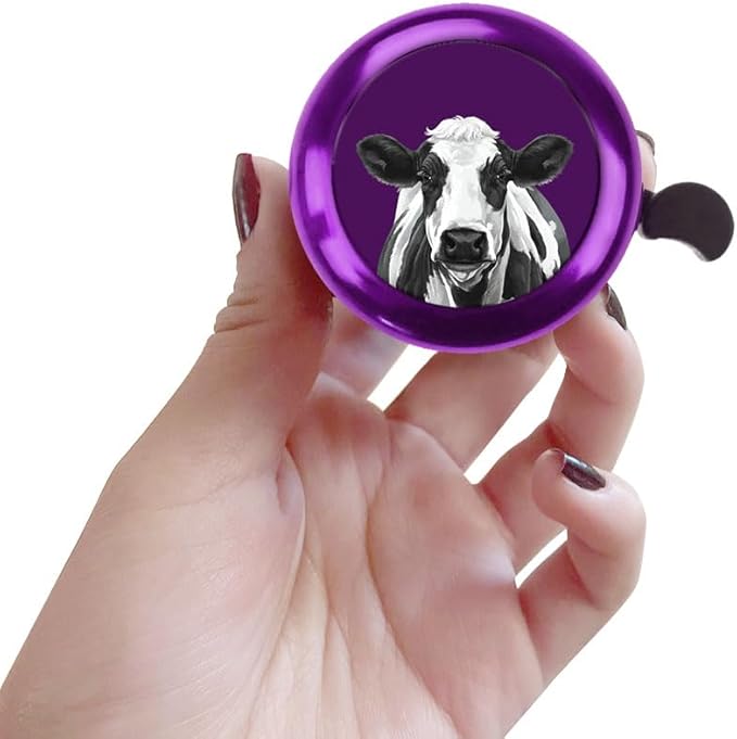 WIRESTER Purple Aluminum Round Bike Bell, Classic Ring Bicycle Bell, Bike Accessories Bell Ring for Adults Kids Girls Boys