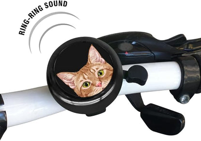 WIRESTER Cute Aluminum Round Bike Bell, Classic Ring Bicycle Bell, Bike Accessories Bell Ring for Adults Kids Girls Boys (Black, Red, Blue, Purple)