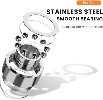 HAUT TON 8000/10000/12000 Big Game Surf Spinning Fishing Reel,20KG Drag Power. Backlash-Free Bearings,Metal Reel Seat,Zinc Alloy Gear for Saltwater Inshore and Offshore Fishing