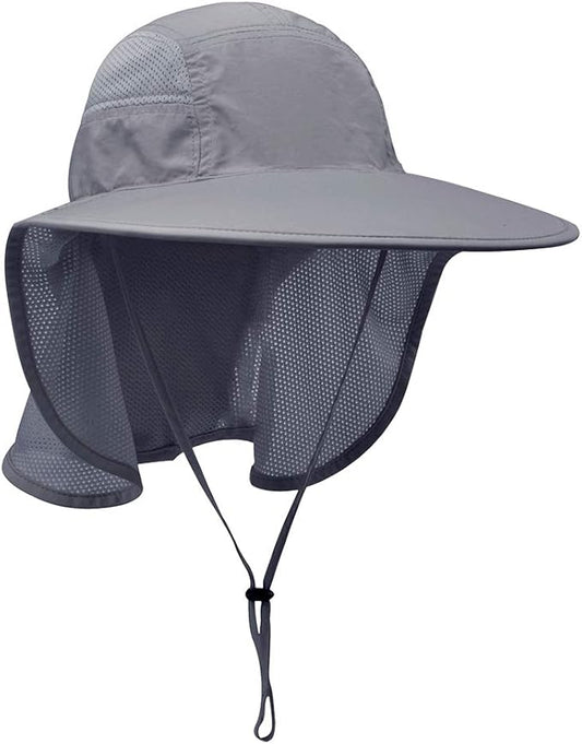 Unisex Outdoor Activities UV Protecting Sun Hats with Neck Flap