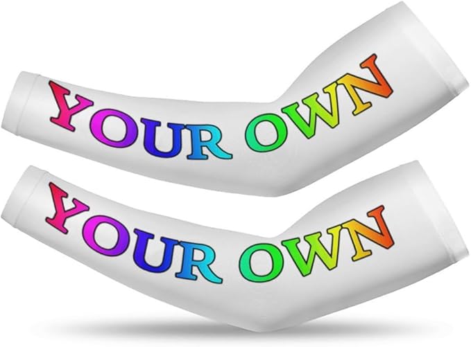 Custom Arm Sleeve Personalized Cooling Compression Arm Shield Add Image Text Elastic Oversleeve Sleeves Covers