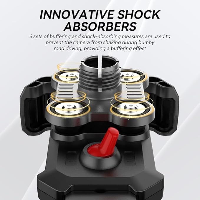 One-Hand Operation Bike Phone Holder 360° Rotation & Anti-Vibration Quick Release Holder for Motorcycle Scooter E-Bike Fits iPhone Samsung Google Pixel, Black (Upgraded Version)